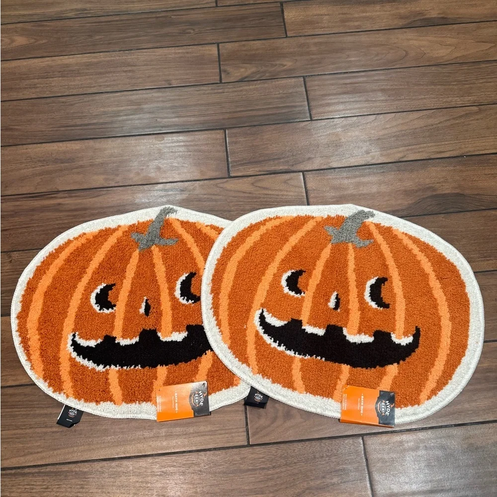 HIDE & EEK Pumpkin Bath Mats 18x22